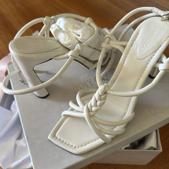 Jimmy Choo Napa Leather Heels - Picture 2 of 7